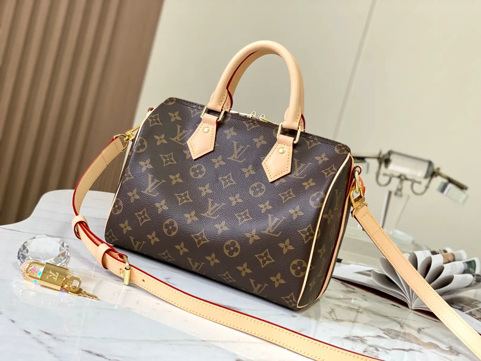 Louis Vuitton Monogram Speedy Top Handle Bag image 1