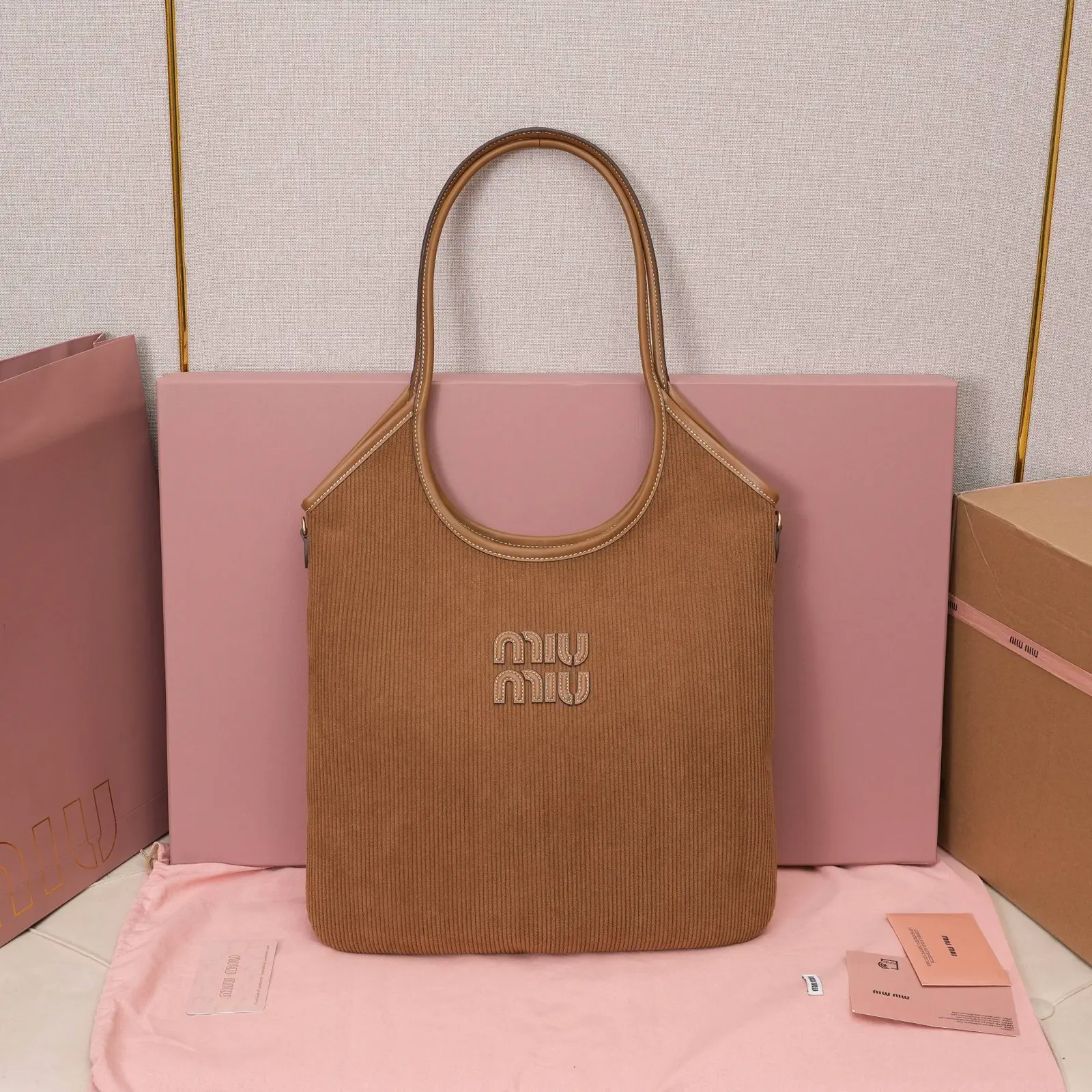 Miu Miu Logo Tote Bag image 1