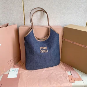 Miu Miu Denim Tote Bag image 1