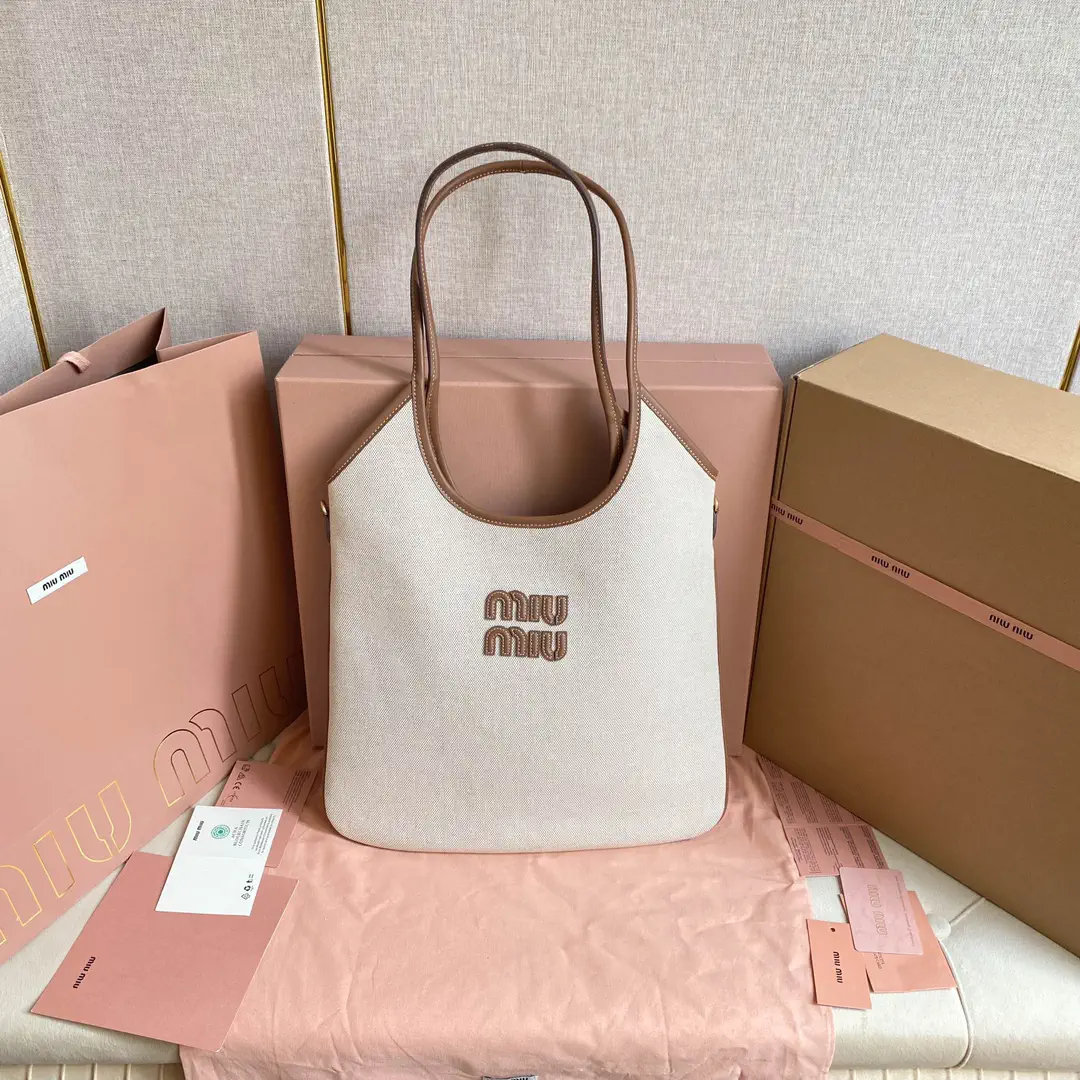 Miu Miu Logo Tote Bag image 1