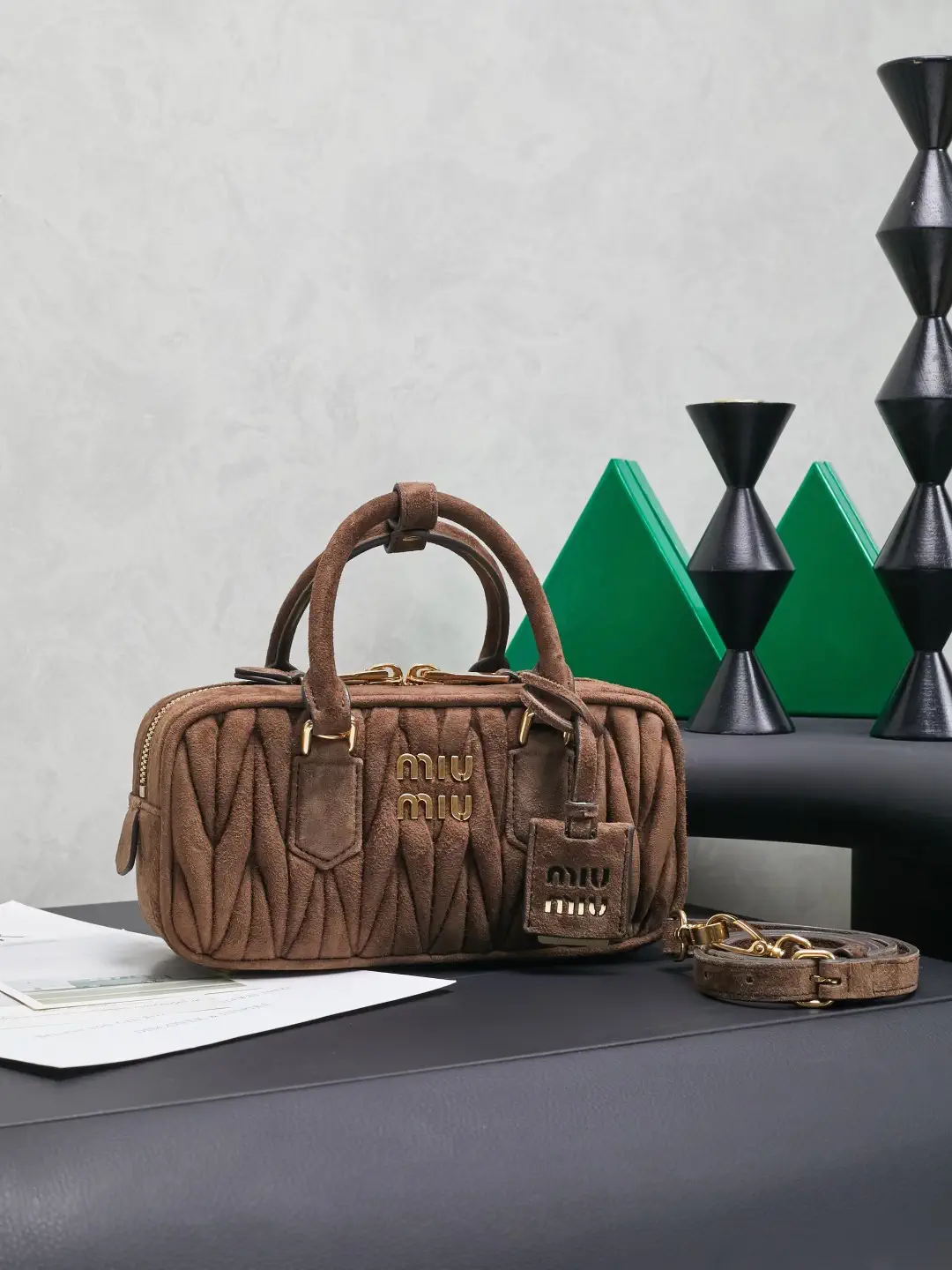 Miu Miu Quilted Top Handle Bag image 1