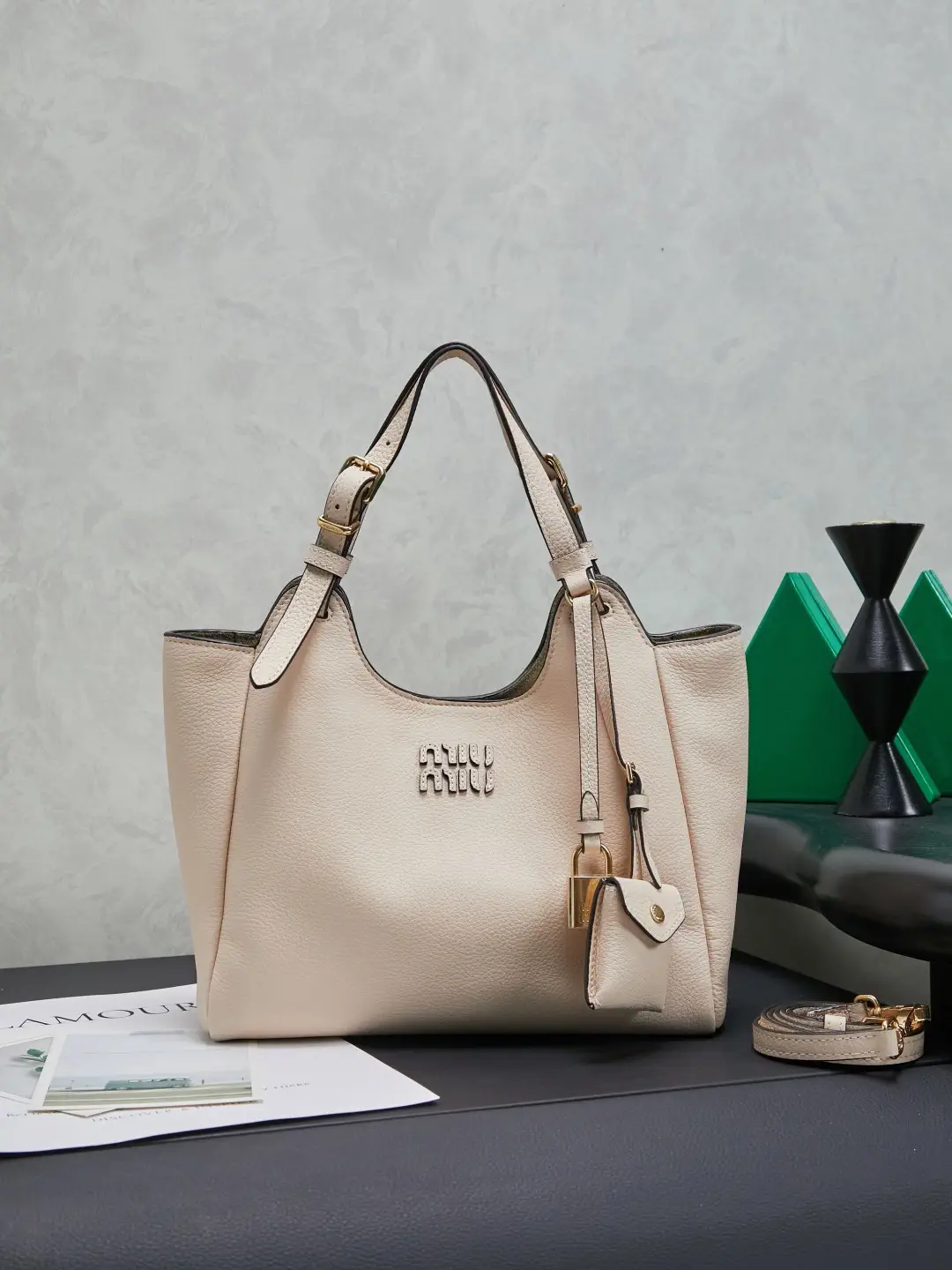 Miu Miu Leather Tote Bag image 1