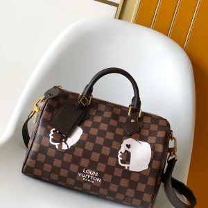 Louis Vuitton Speedy 25 Bandoulière Damier Phriendship Canvas Bag image 1