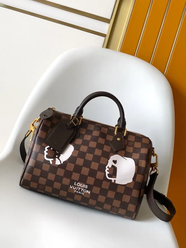 Louis Vuitton Speedy 25 Bandoulière Damier Phriendship Canvas Bag image 1