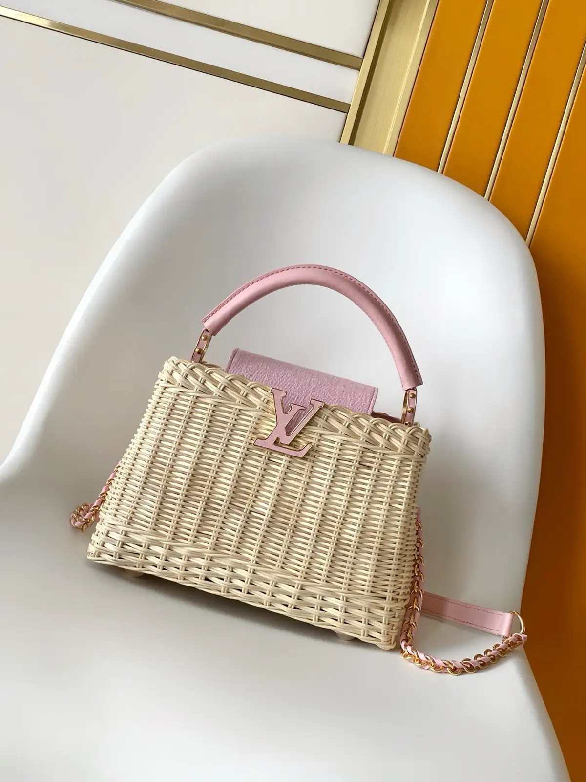 Louis Vuitton Capucines Mini Rattan Top Handle Bag image 1