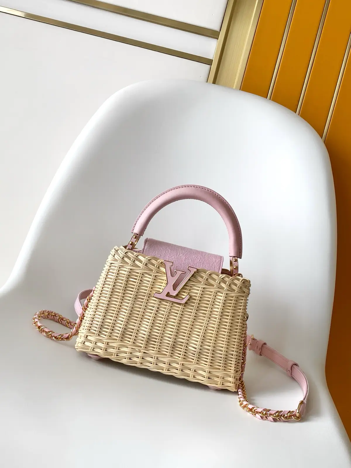 Louis Vuitton Capucines Mini Rattan Top Handle Bag image 1