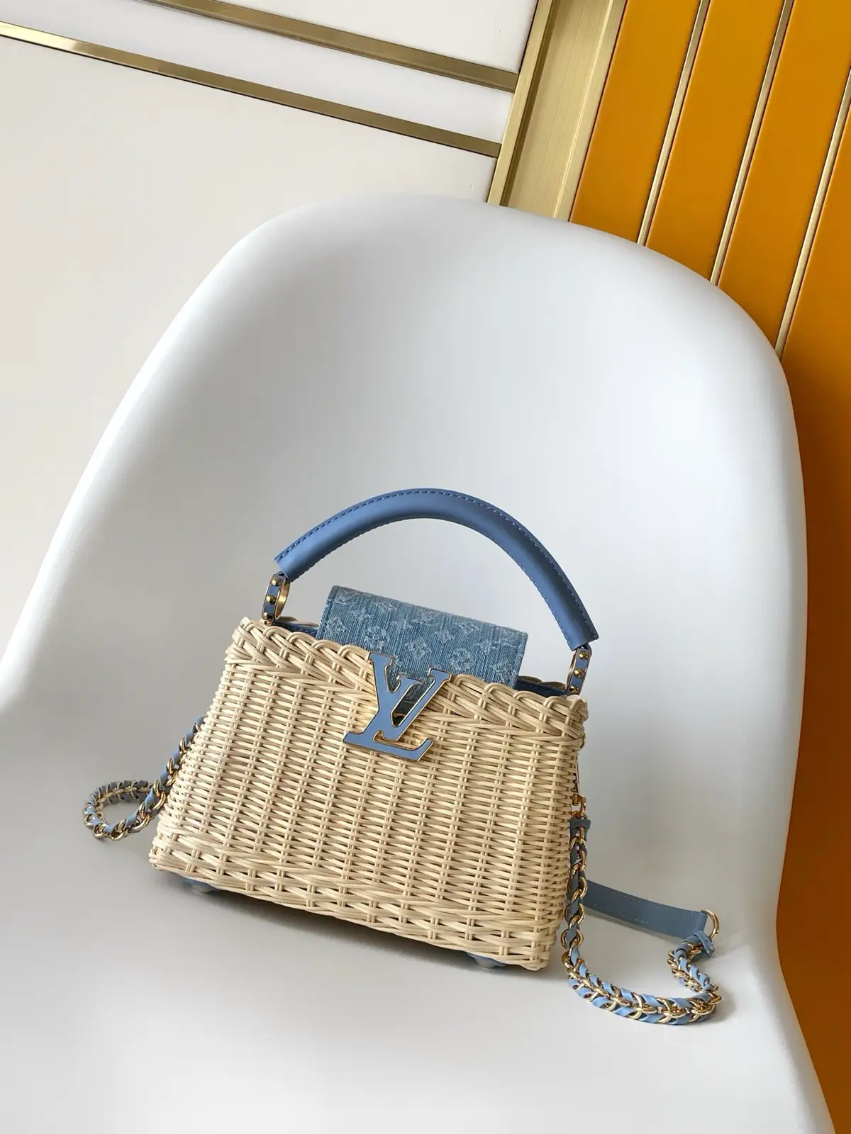 Louis Vuitton Capucines Mini Rattan Top Handle Bag image 1