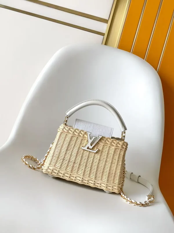Louis Vuitton Capucines Mini Rattan Top Handle Bag image 1