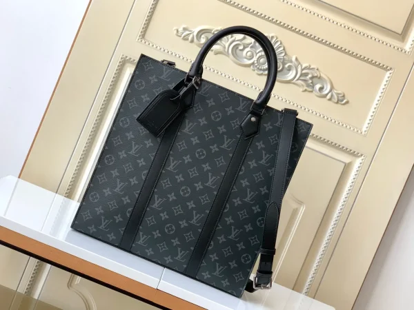 Louis Vuitton Monogram Eclipse Sac Plat Tote Bag image 1