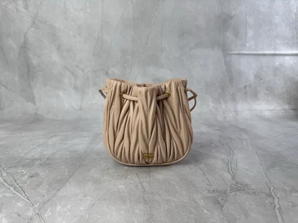Miu Miu Matelassé Mini Drawstring Bucket Bag image 1