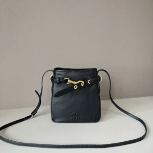Miu Miu Mini Leather Bucket Bag image 1