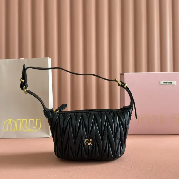 Miu Miu Matelassé Leather Shoulder Bag image 1