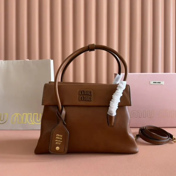 Miu Miu Leather Top Handle Handbag image 1
