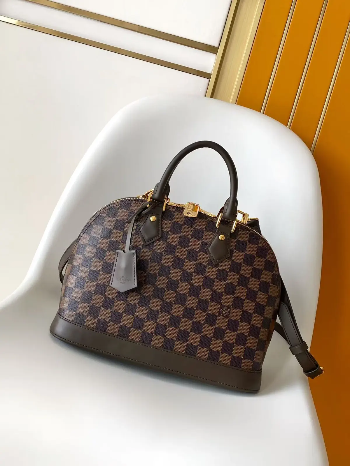 Louis Vuitton Alma Medium Checkerboard Top Handle Bag image 1