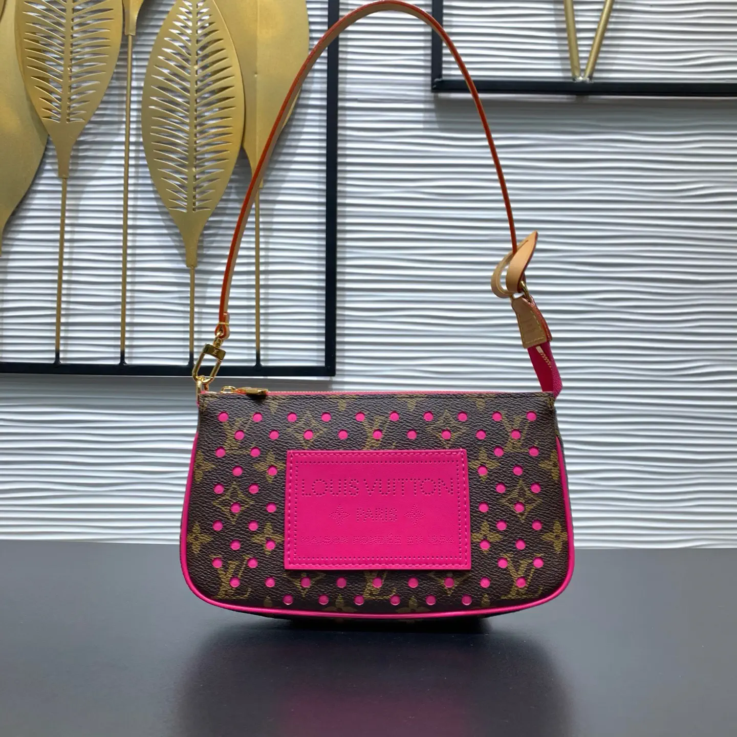 Louis Vuitton Pochette Accessoires Monogram Perforated Shoulder Bag image 1