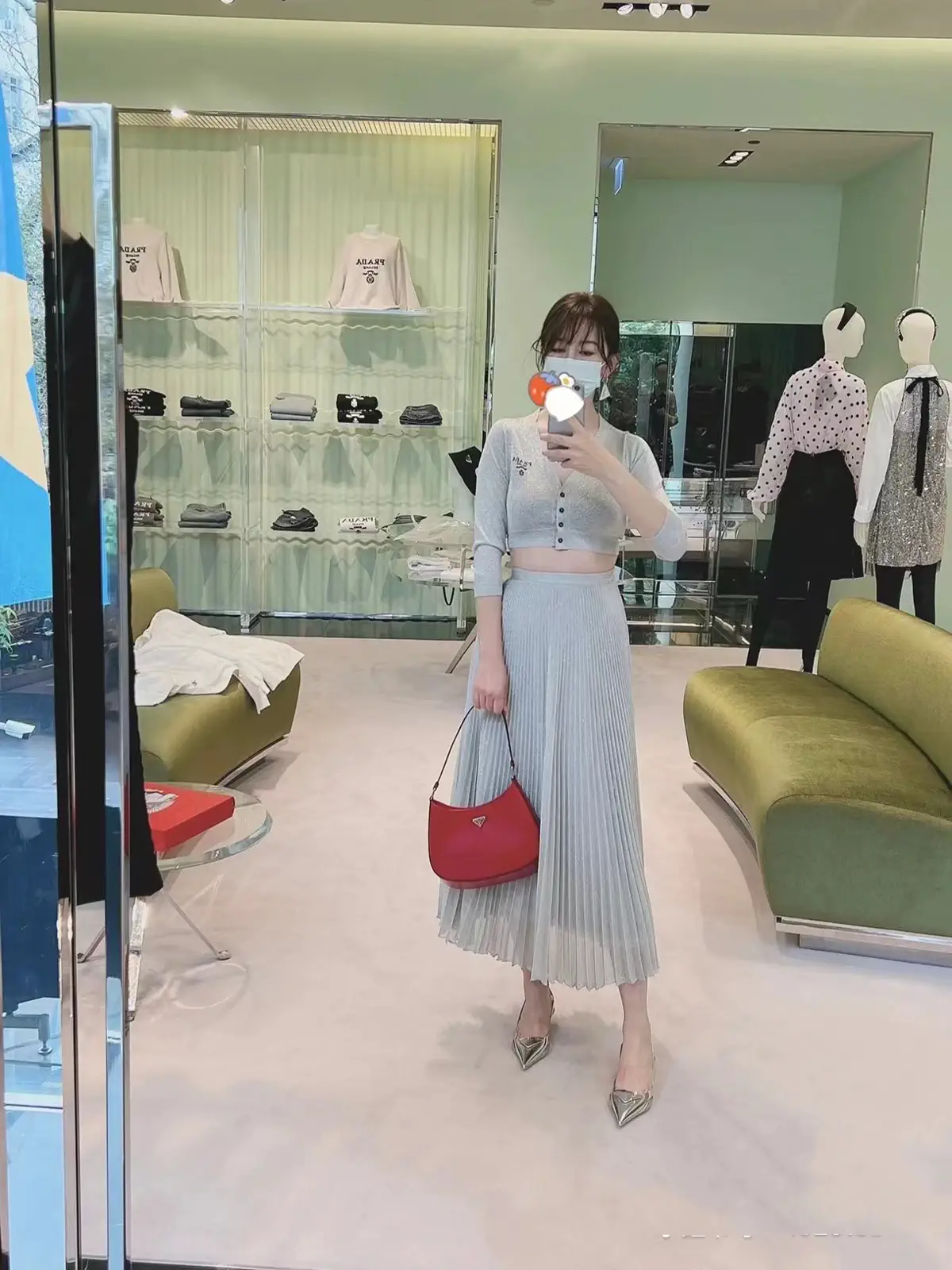 Prada Red Shoulder Bag image 1