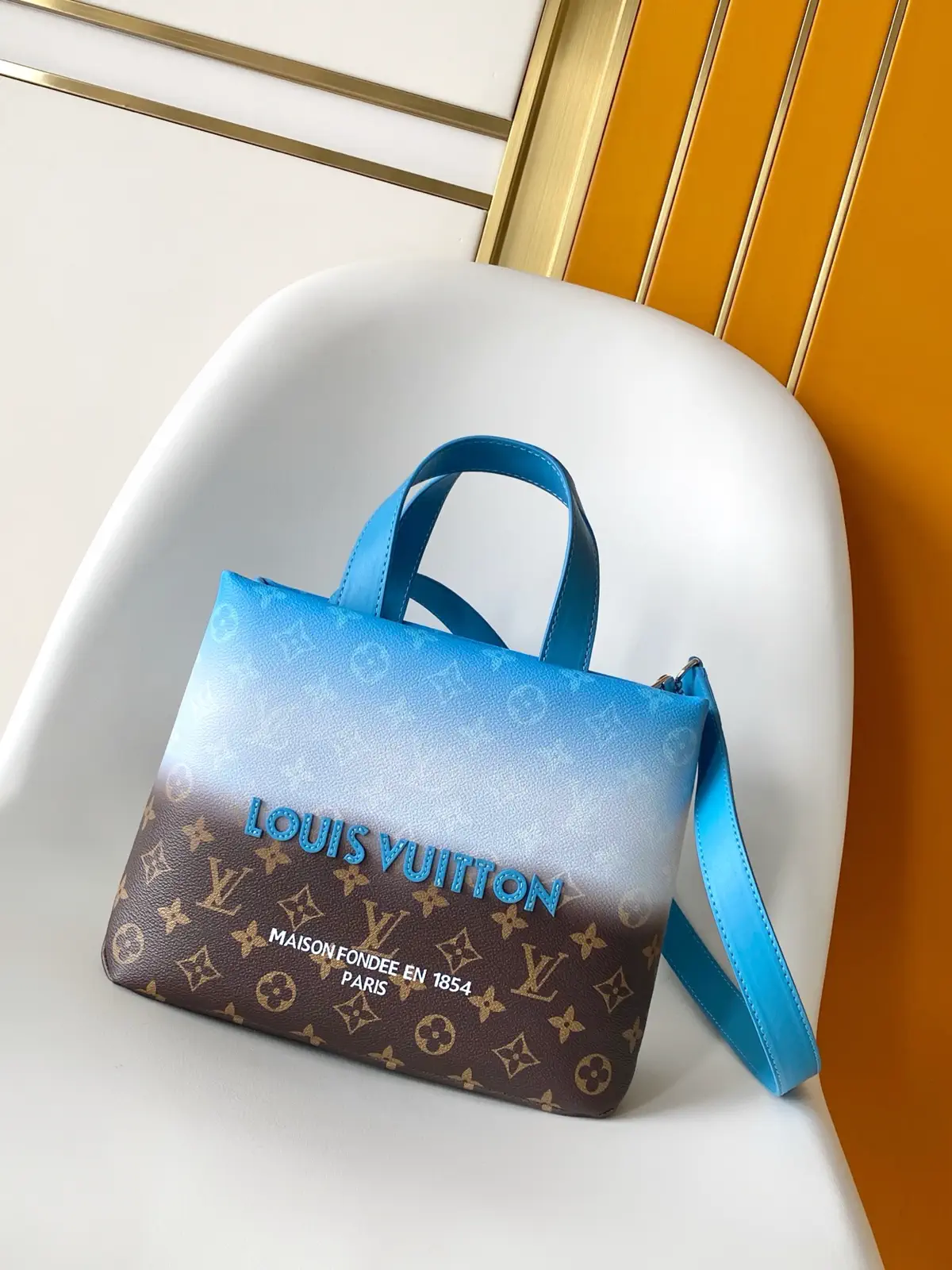 Louis Vuitton Gradient Monogram Medium Top Handle Bag image 1