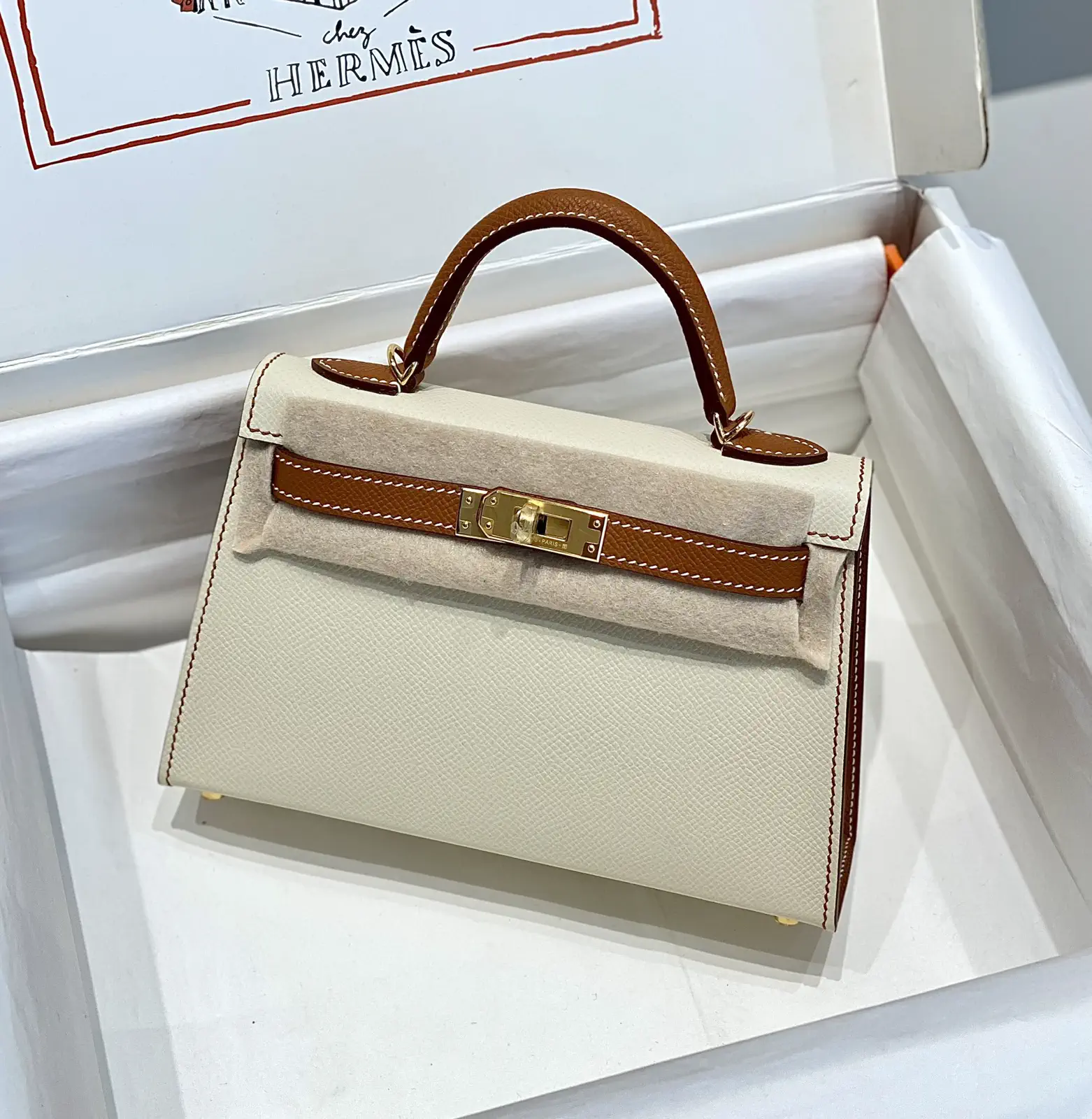 Hermès Mini Kelly Two-Tone Top Handle Bag image 1