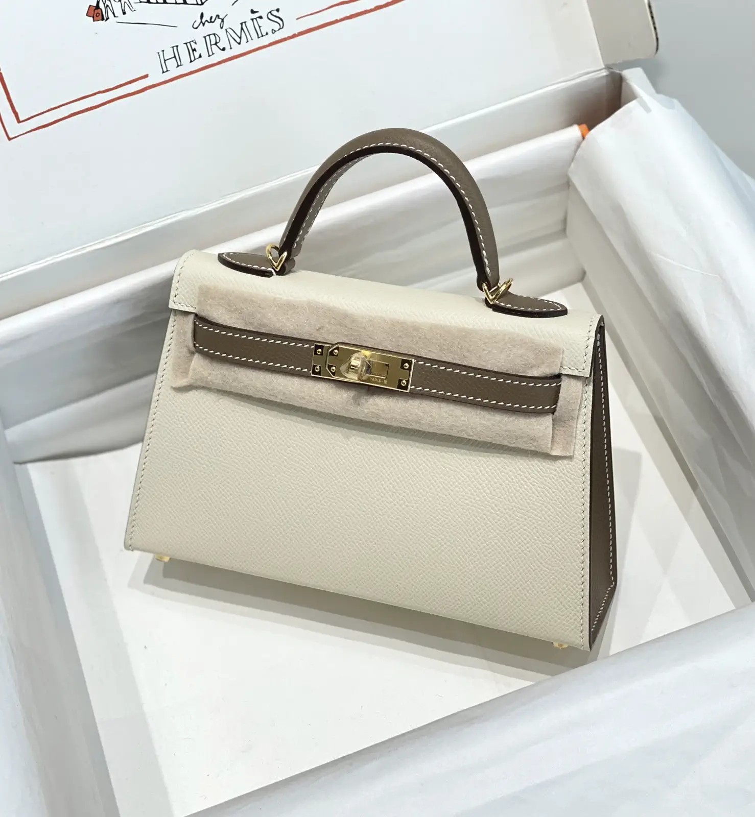 Hermès Two-Tone Mini Top Handle Bag image 1