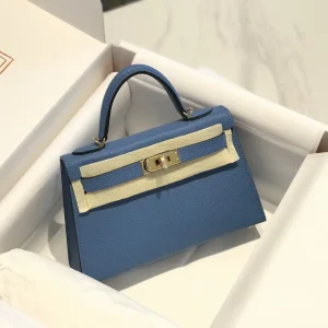 Hermès Blue Mini Top Handle Bag image 1