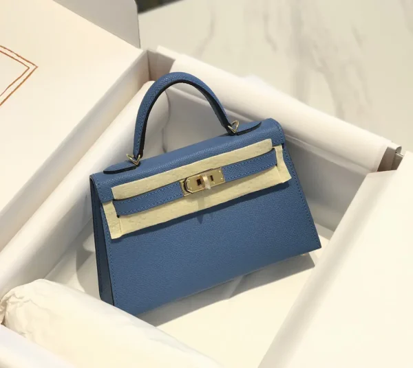 Hermès Blue Mini Top Handle Bag image 1
