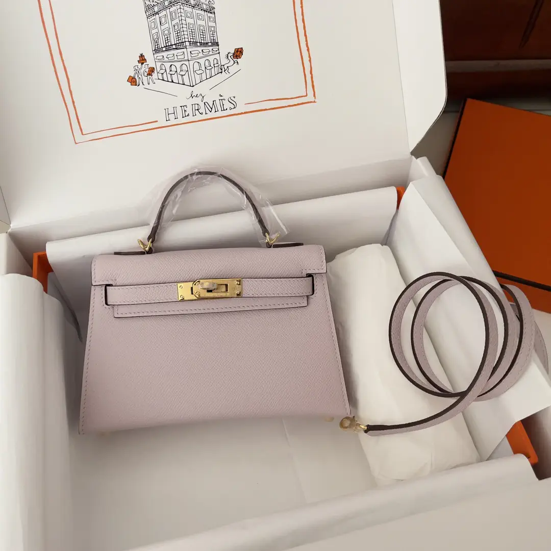 Hermès Light Purple Mini Kelly Top Handle Bag image 1