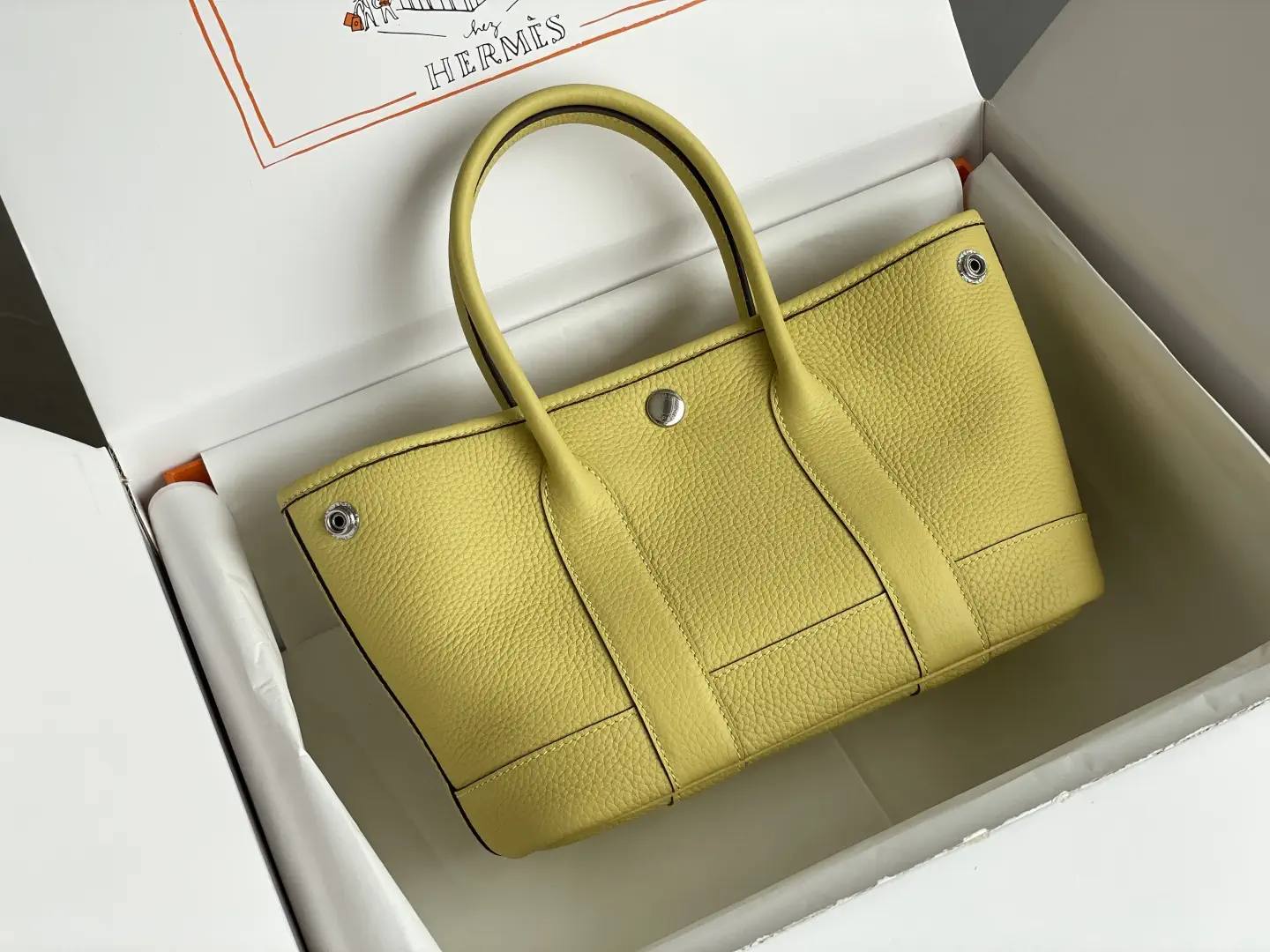 Hermès Yellow Mini Garden Party Top Handle Bag image 1