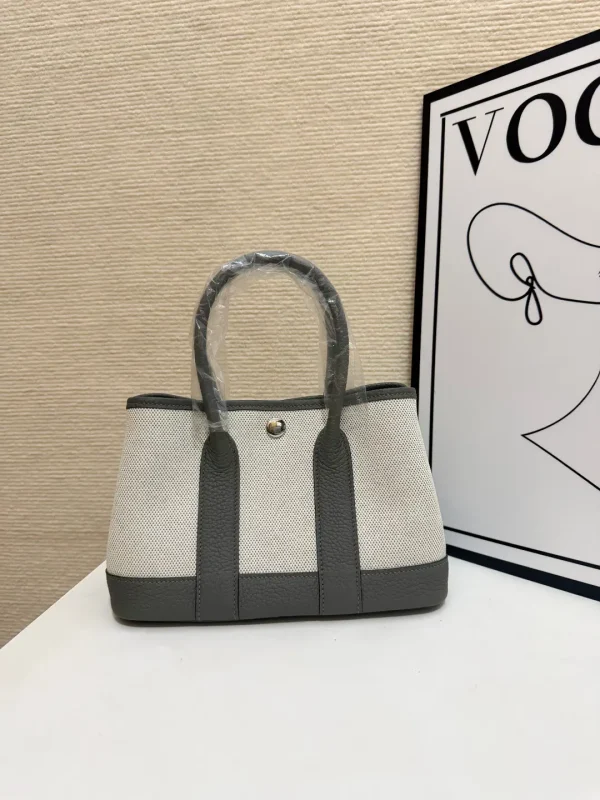 Hermès Canvas and Leather Mini Garden Party Tote Bag image 1