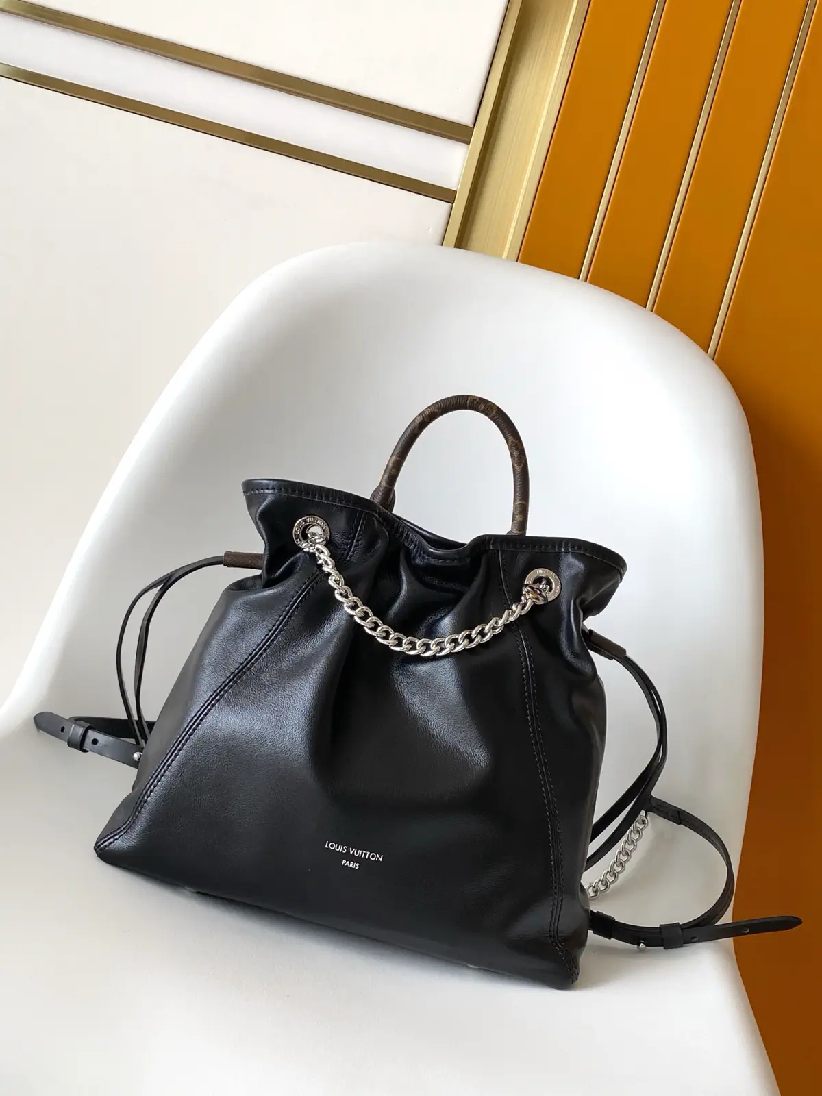 Louis Vuitton Black Leather Vibe Duty Backpack image 1