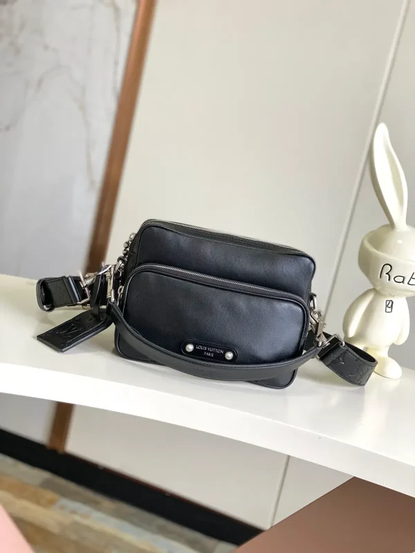 Louis Vuitton Black Leather Crossbody Bag image 1