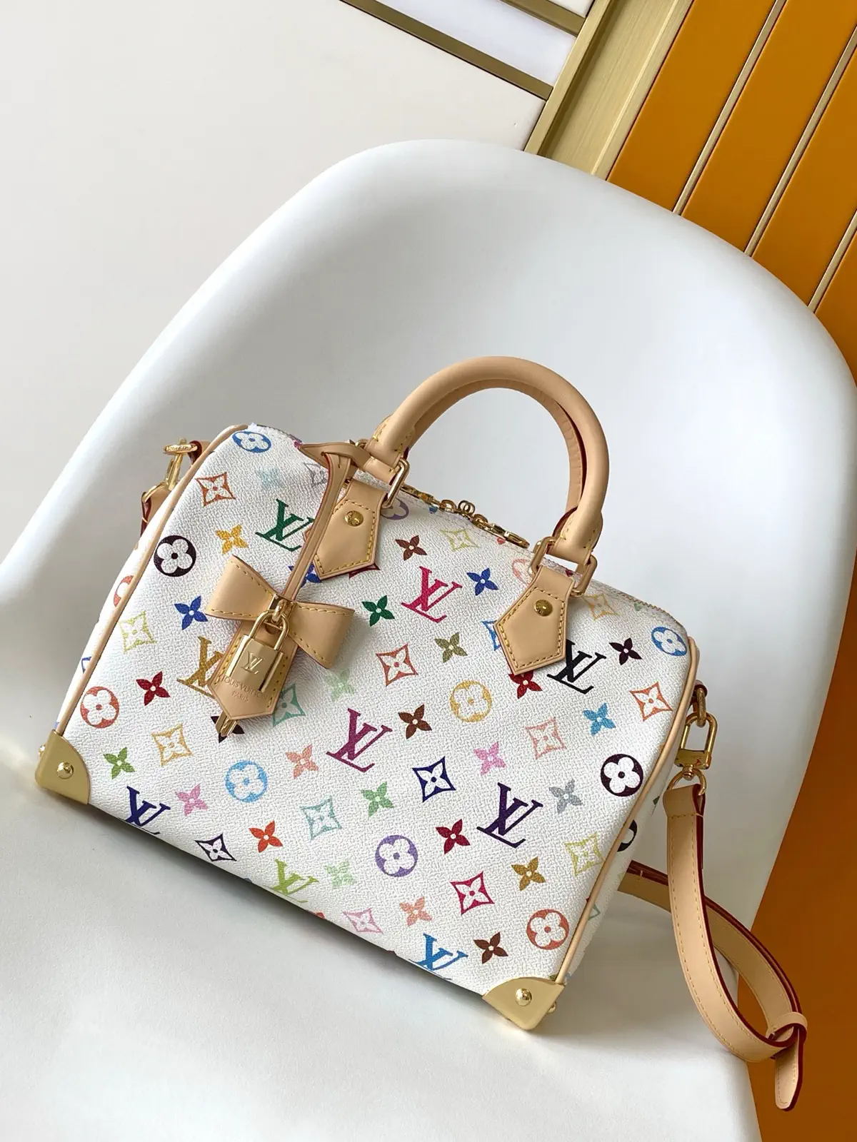 Louis Vuitton Multicolor Monogram Speedy Bandoulière 25 Top Handle Bag image 1
