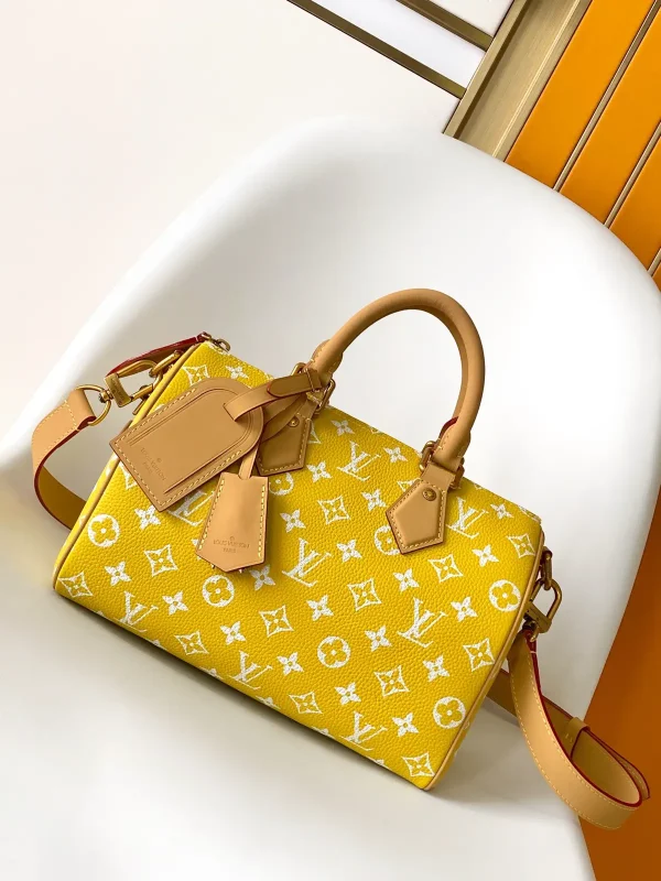 Louis Vuitton Yellow Monogram Bandouliere 25 Top Handle Bag image 1