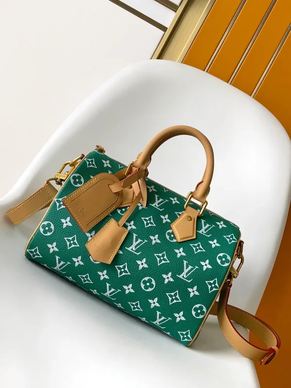 Louis Vuitton Green Monogram Bandouliere 25 Top Handle Bag image 1