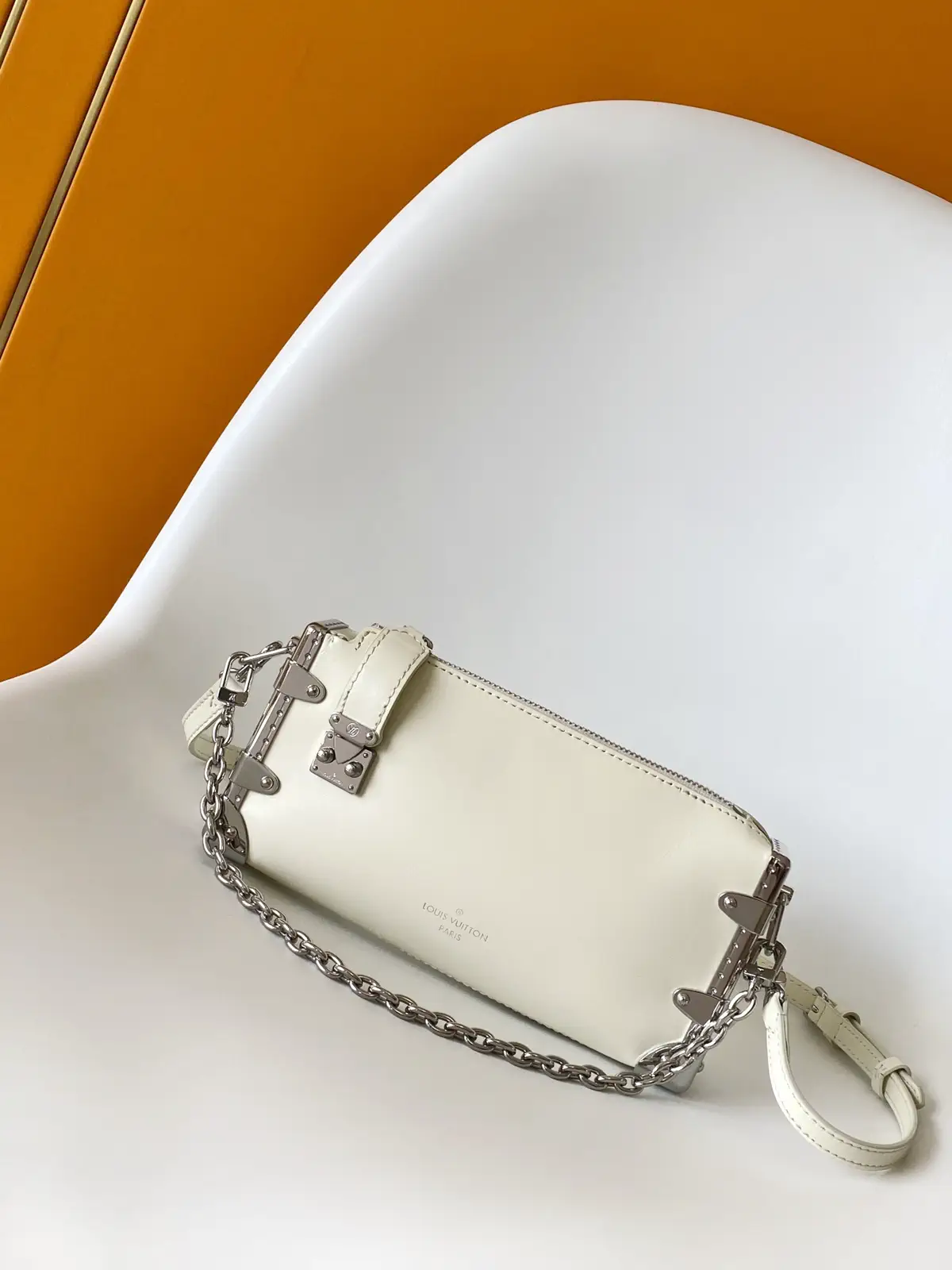 Louis Vuitton White Slim Trunk Shoulder Bag image 1