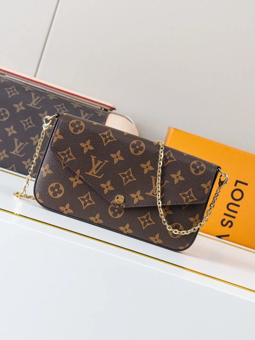 Louis Vuitton Monogram Pochette Félicie Chain Bag image 1