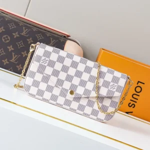 Louis Vuitton Damier Azur Pochette Félicie Chain Bag image 1