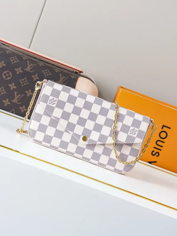 Louis Vuitton Damier Azur Pochette Félicie Chain Bag image 1