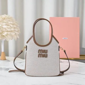 Miu Miu Mini Tote Bag with Embossed Logo image 1