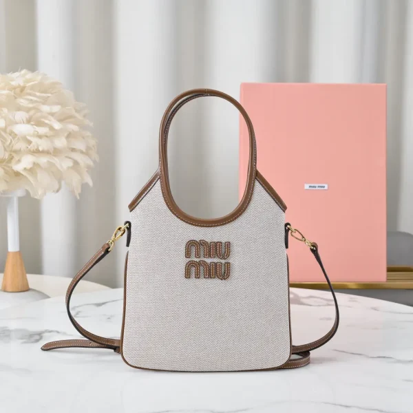 Miu Miu Mini Tote Bag with Embossed Logo image 1