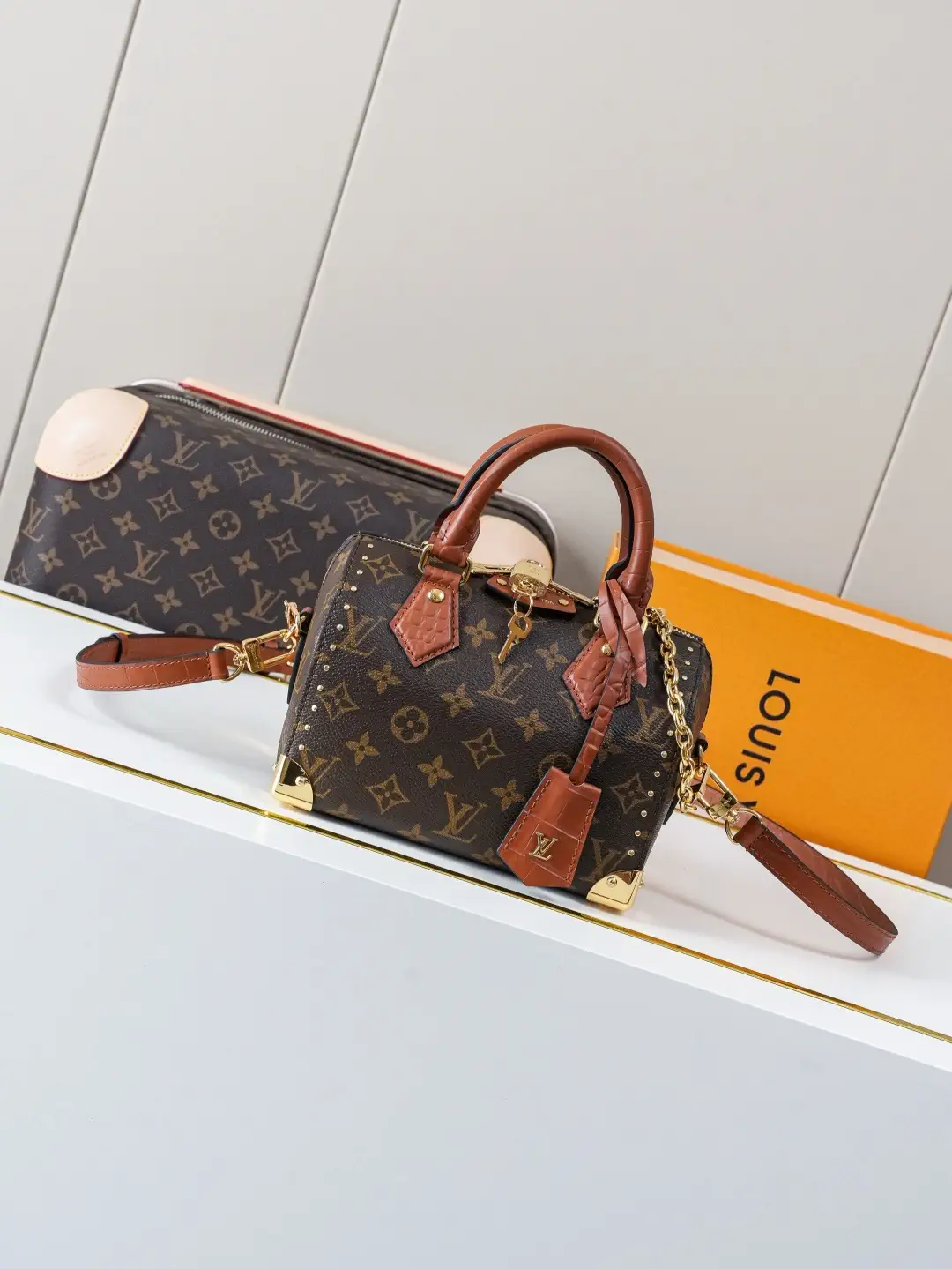 Louis Vuitton Speedy Trunk Monogram Top Handle Bag image 1