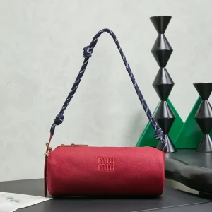 Miu Miu Embroidered Logo Cylinder Shoulder Bag image 1