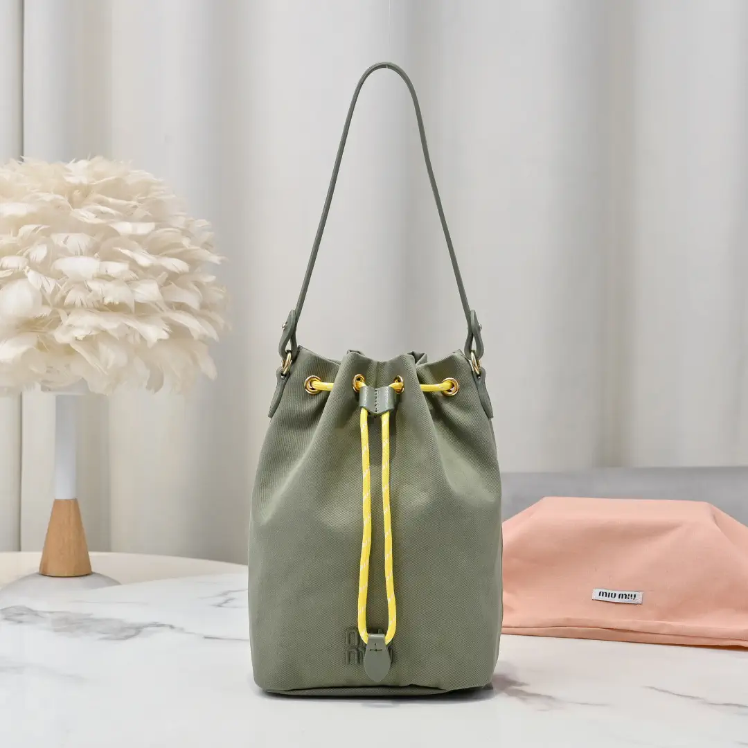 Miu Miu Canvas Bucket Bag image 1