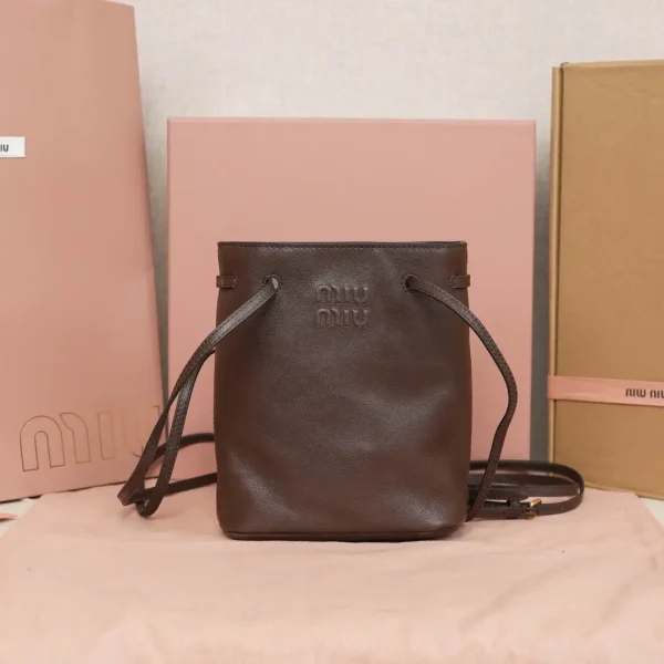 Miu Miu Mini Leather Bucket Bag image 1