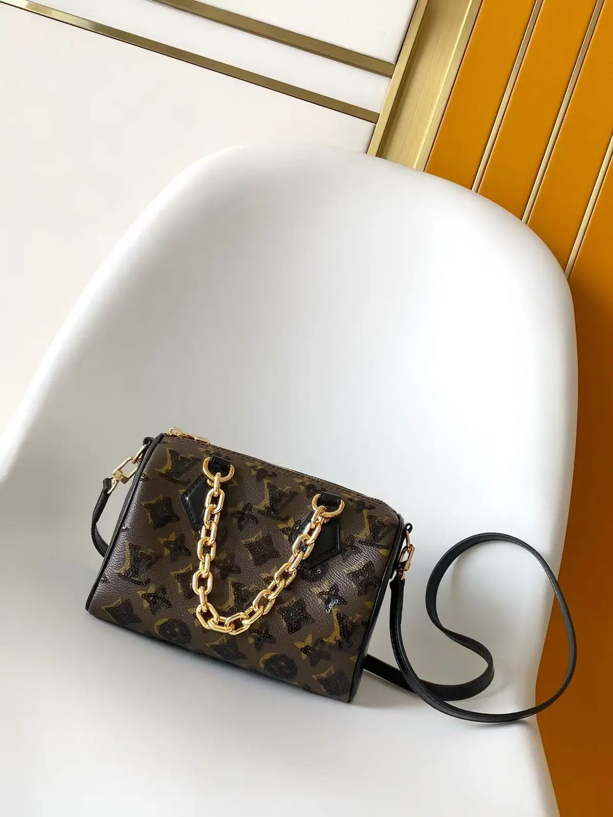 Louis Vuitton Monogram Sequins Speedy Bandoulière 20 Top Handle Bag image 1