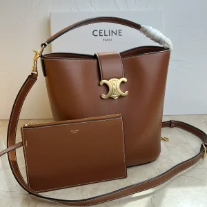 CELINE Louise Medium Smooth Cowhide Bucket Bag image 1