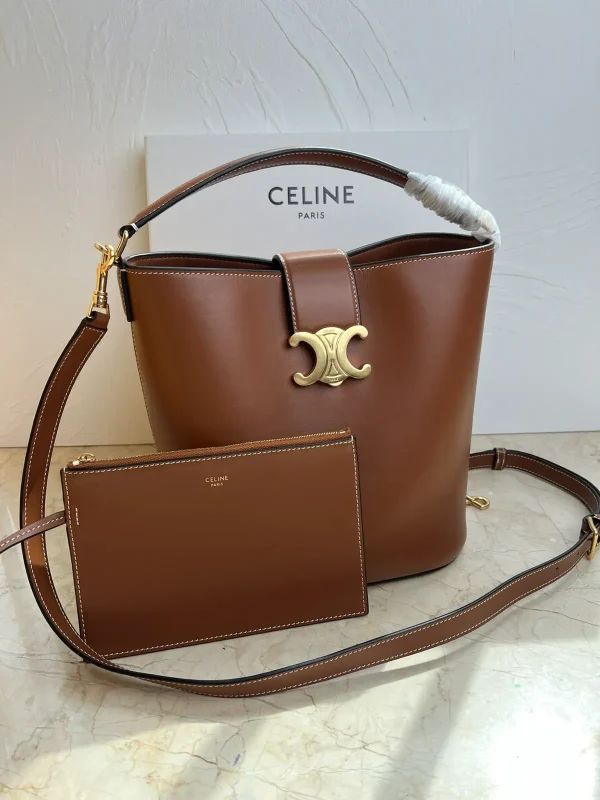 CELINE Louise Medium Smooth Cowhide Bucket Bag image 1