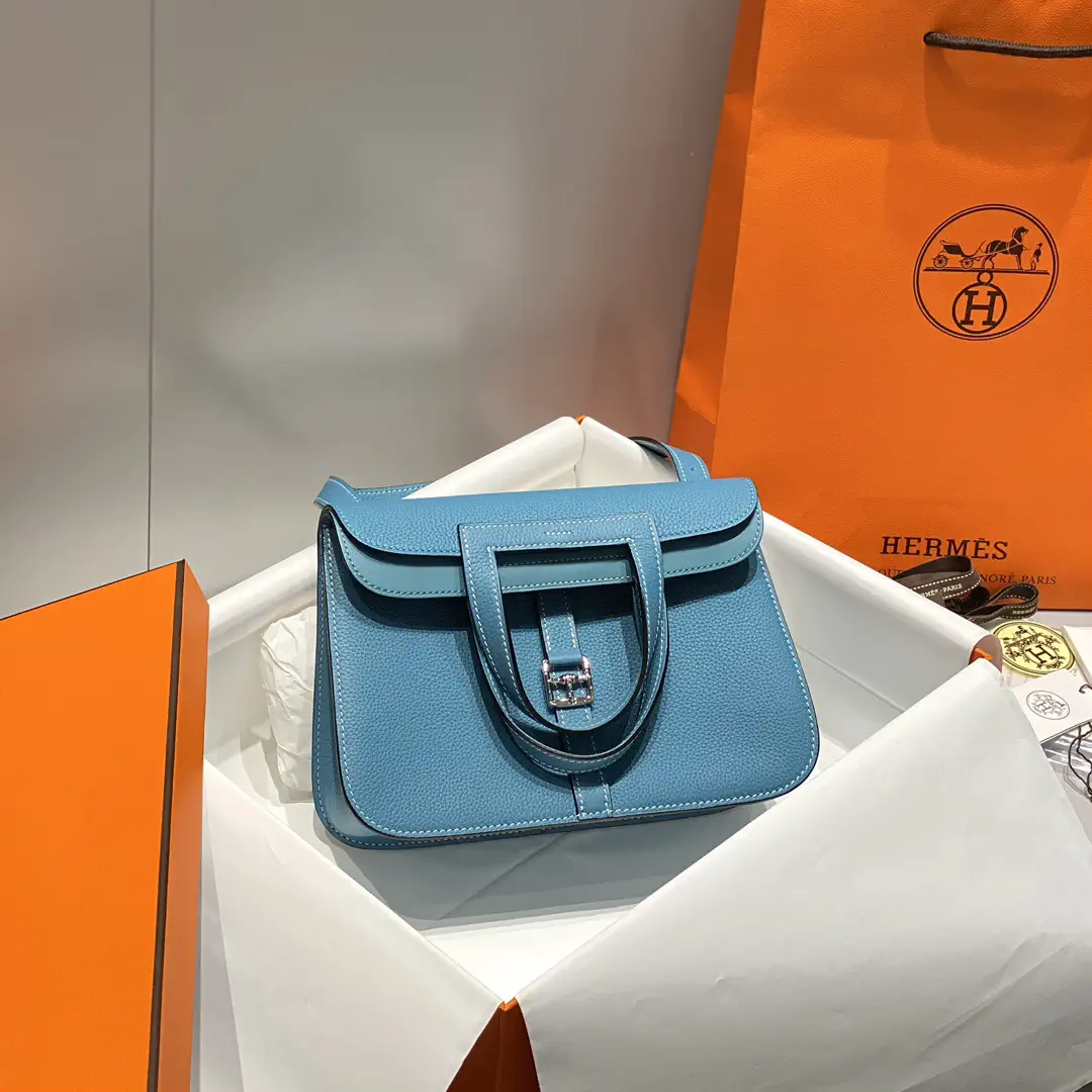 Hermès Blue Top Handle Bag image 1