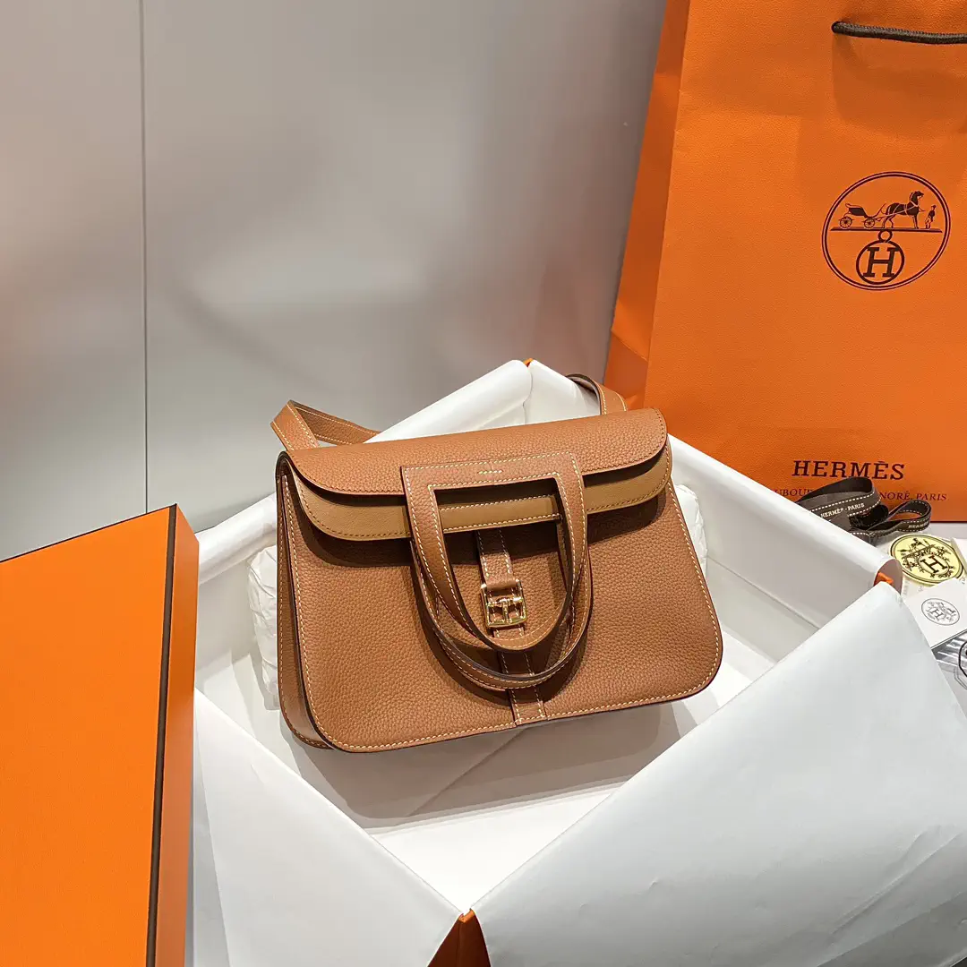 Hermès Tan Top Handle Bag image 1