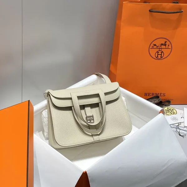 Hermès Cream White Top Handle Bag image 1
