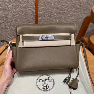 Hermès Etoupe Kelly Messenger Bag image 1